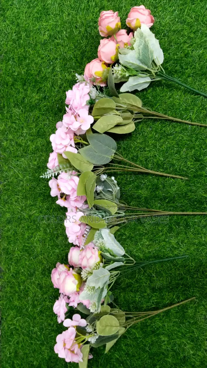 Pink Flowers Roses Artificial