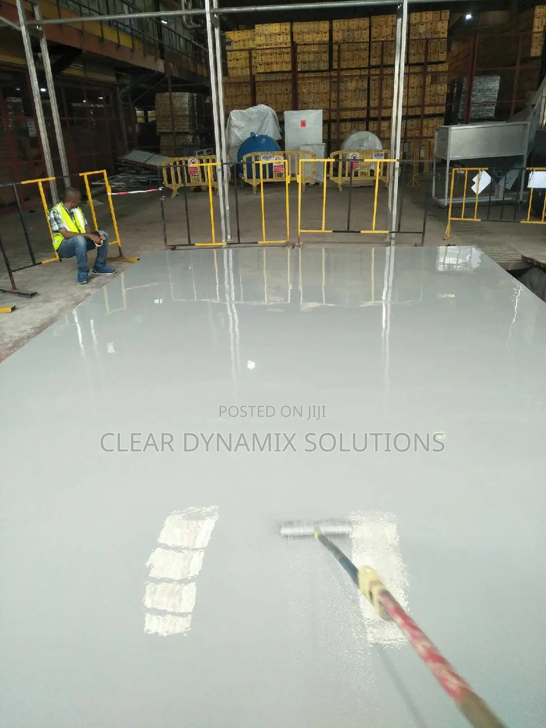 Ash Grey Industrial Epoxy Floor