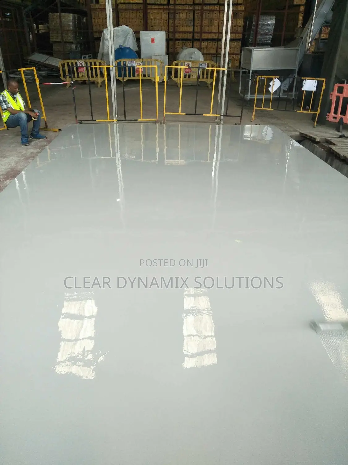 Ash Grey Industrial Epoxy Floor