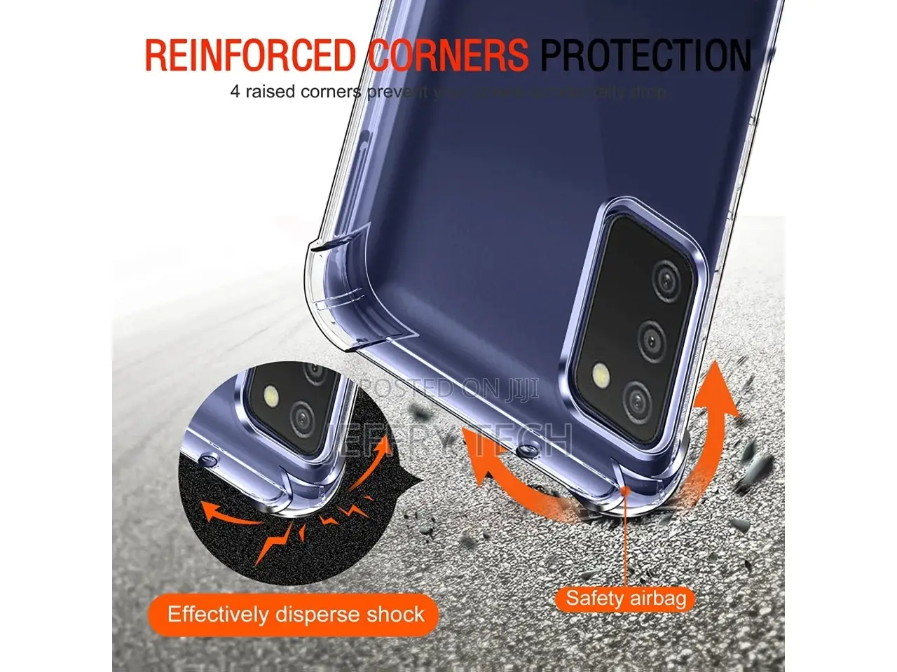 Samsung Galaxy A03s Case Crystal Clear Case Bumper Transpare