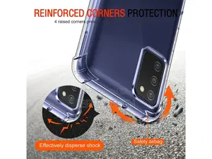 Samsung Galaxy A03s Case Crystal Clear Case Bumper Transpare