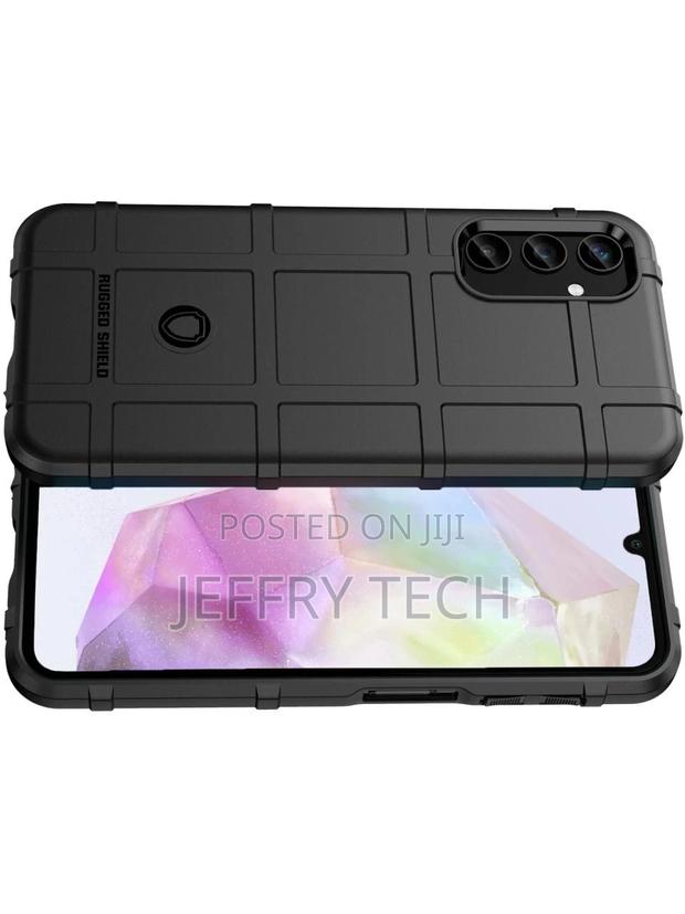 Samsung Galaxy A35 5G Rugged Shield Anti-Shock Case Black - thumbnail 3