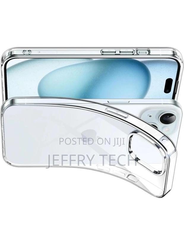 Apple iPhone 15 Rubber Case TPU Clear Case - main view