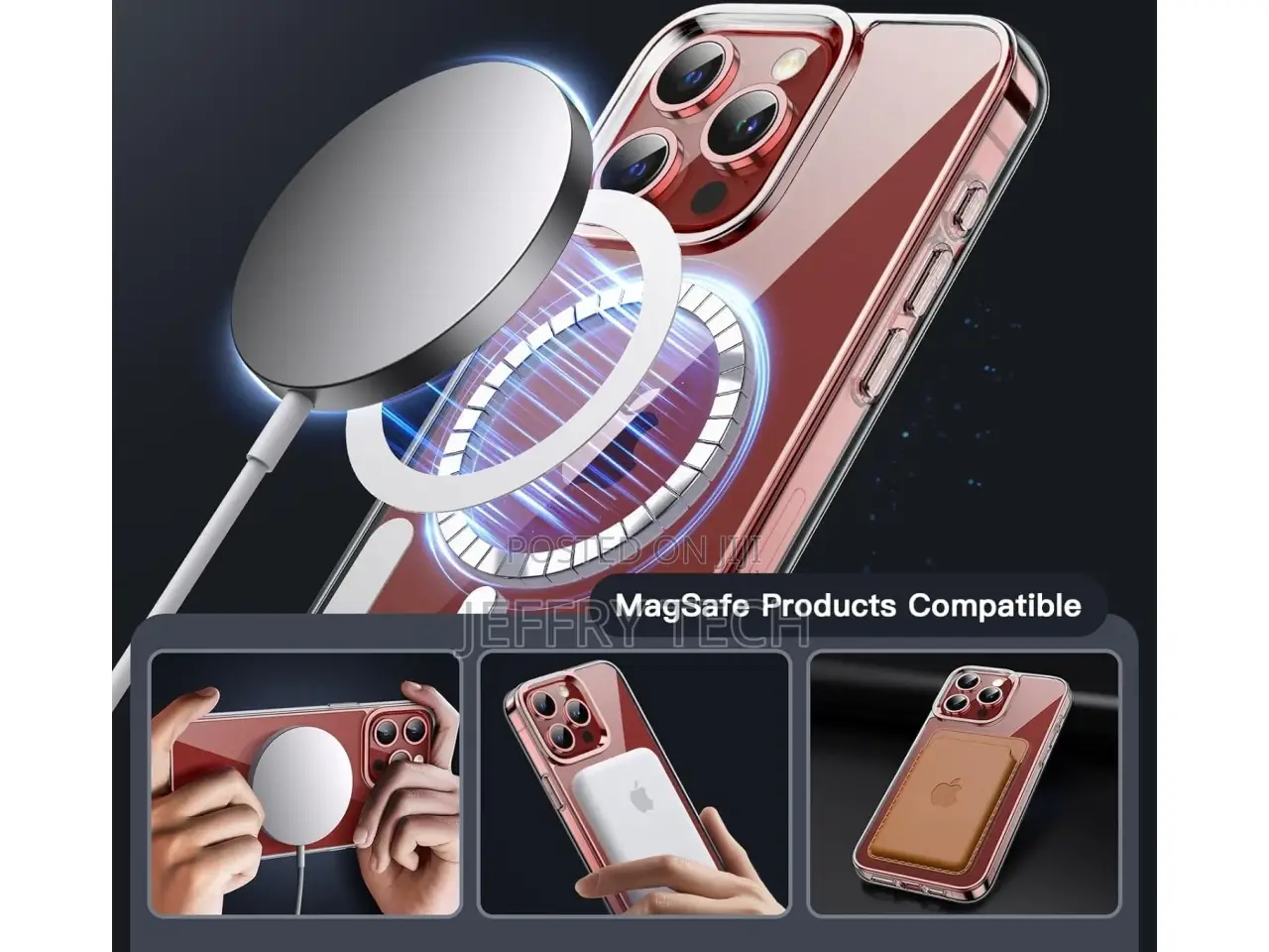 Apple iPhone 15 Pro Case Magsafe Clear Case