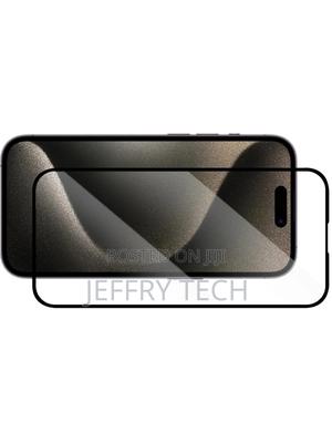 iPhone 15 Pro 100% Full Screen Tempered Glass Screen Protect - thumbnail 2