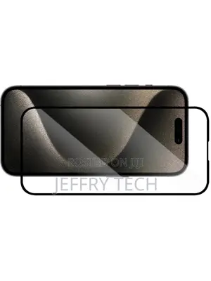 iPhone 15 Pro 100% Full Screen Tempered Glass Screen Protect