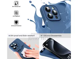 iPhone 15 Pro Liquid Silicone Case Camera Protection Cover P
