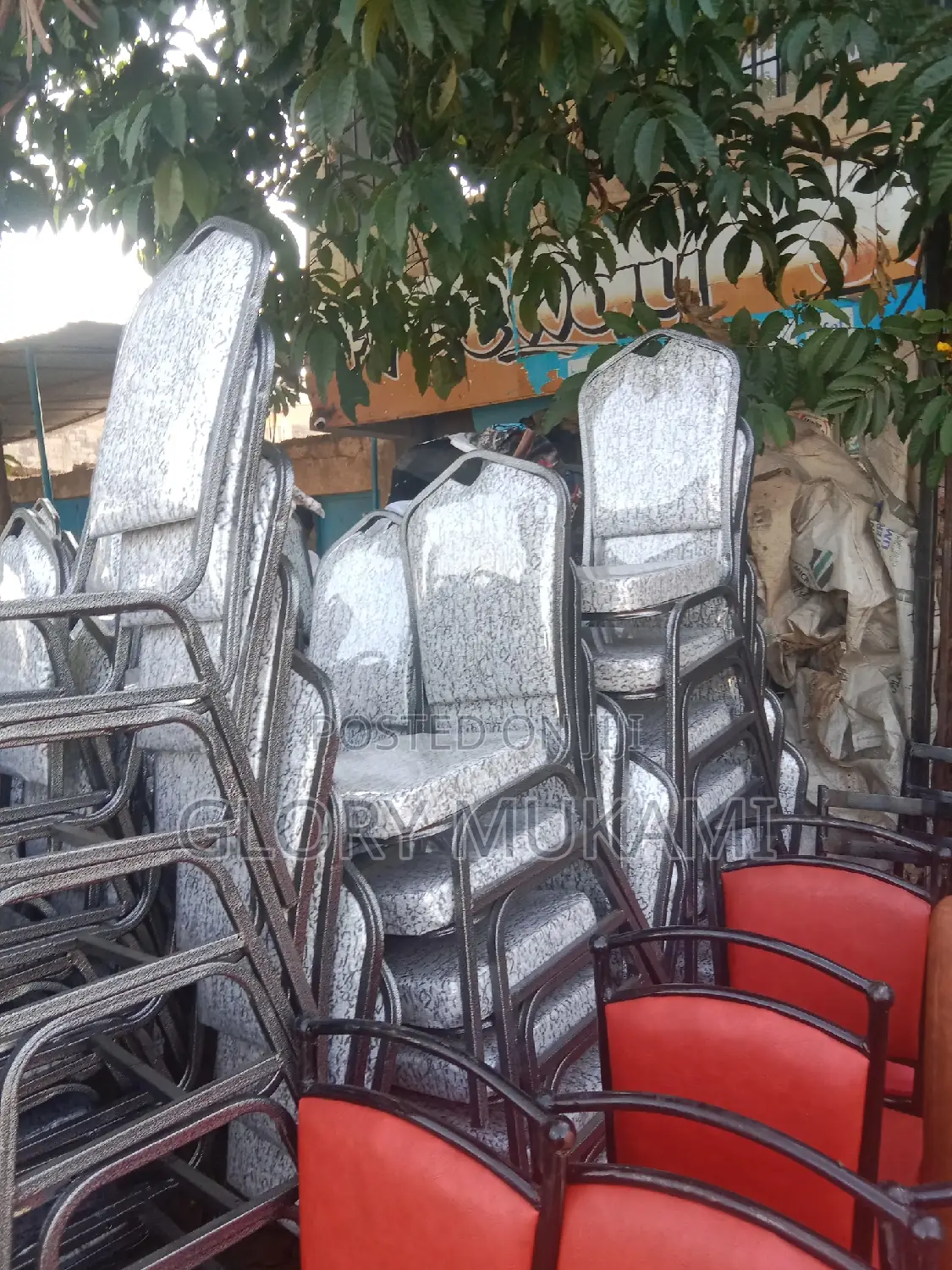Conference Chairs Coated Silver