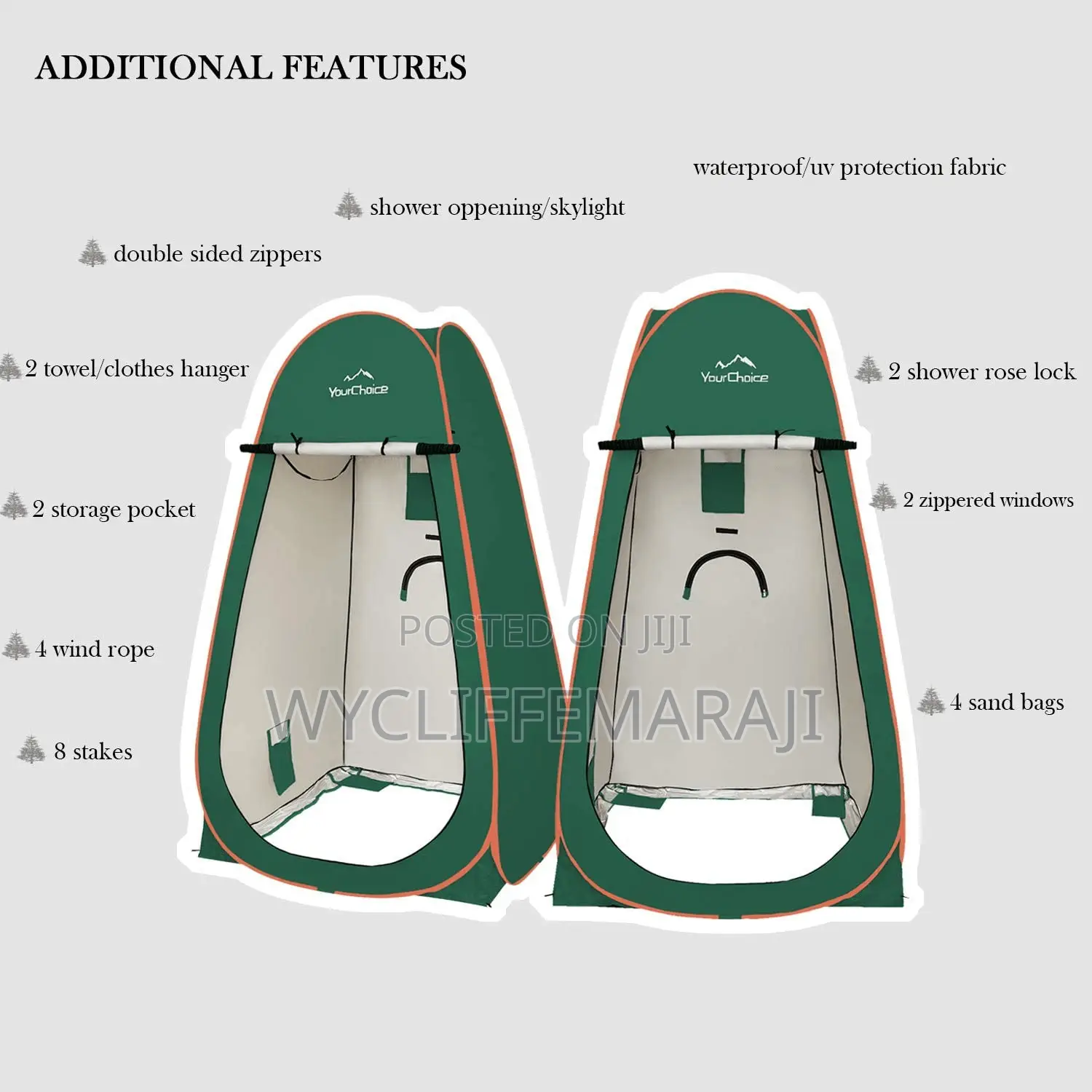 Pop Up Outdoor Shower,Toilet,Changing Room Camping Tent
