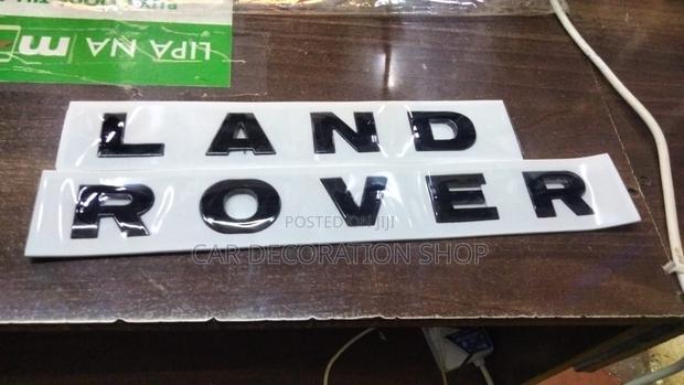 Black LAND ROVER Lettering Bonnet Replacement Word
