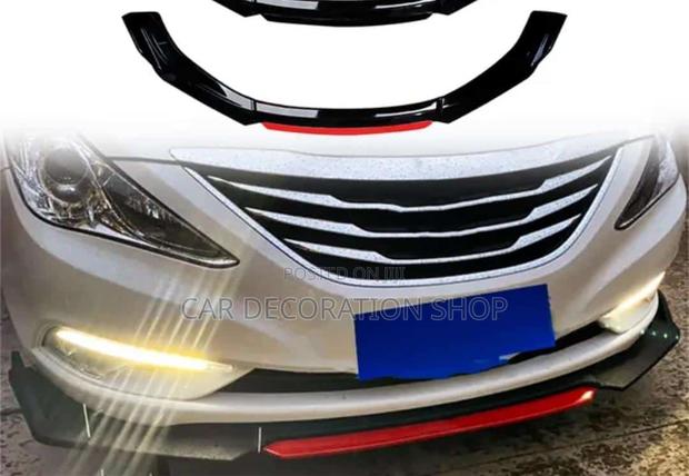 Gloss Black Adjustable Length Front Lip - main view