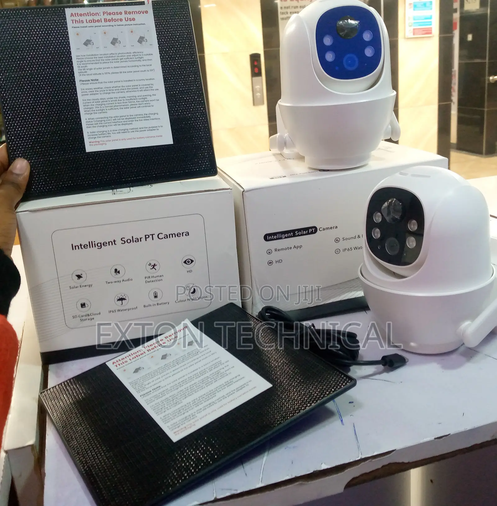 Ubox Low Power Mini Solar Energy Power Wireless Security Cam
