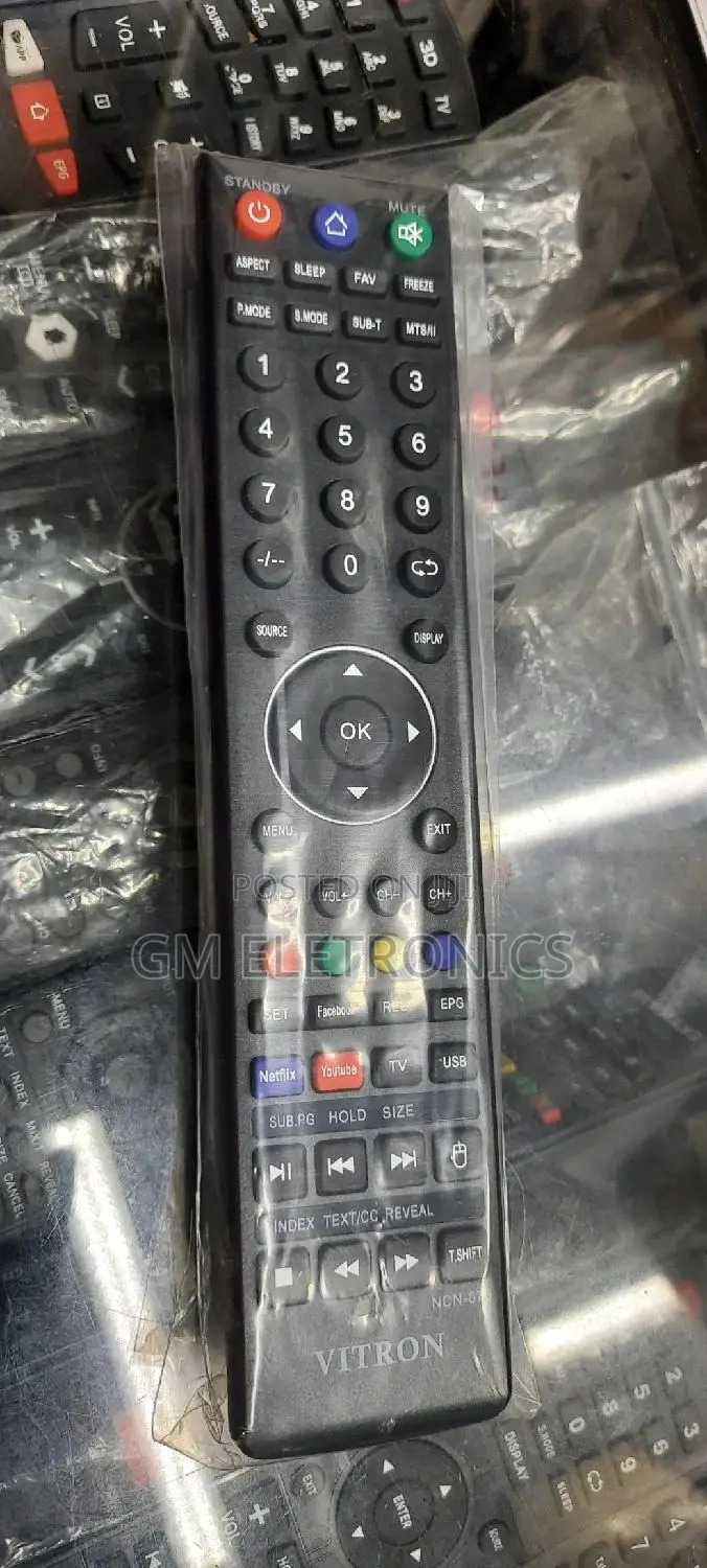 Vitron Smart Tv Replacement Remote With Facebook Nexflix.