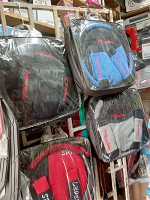 Colored Fabric Material 5 Seater Covers + Steering Cover
