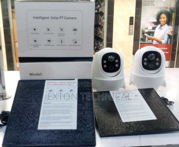Simcard PTZ Camera With Solar Panel Black - main view