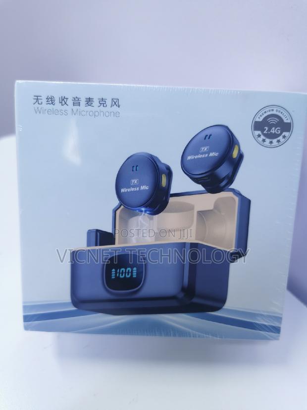 Noise Cancellation Dual Wireless Microphone With Charging