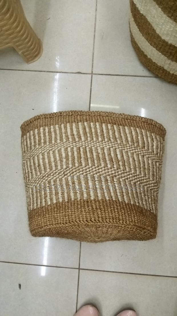 Basket 12 Brown White Mixed - main view