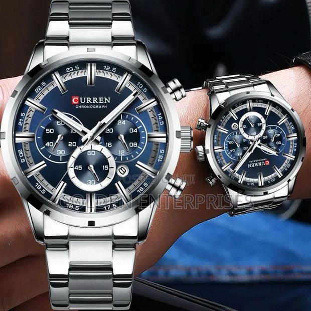 Gents CURREN Stainless Steel Strap #8355 Kes 3600