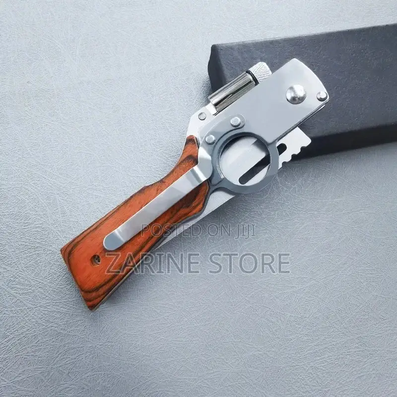 Stainless Steel Foldable Knife With LED Light