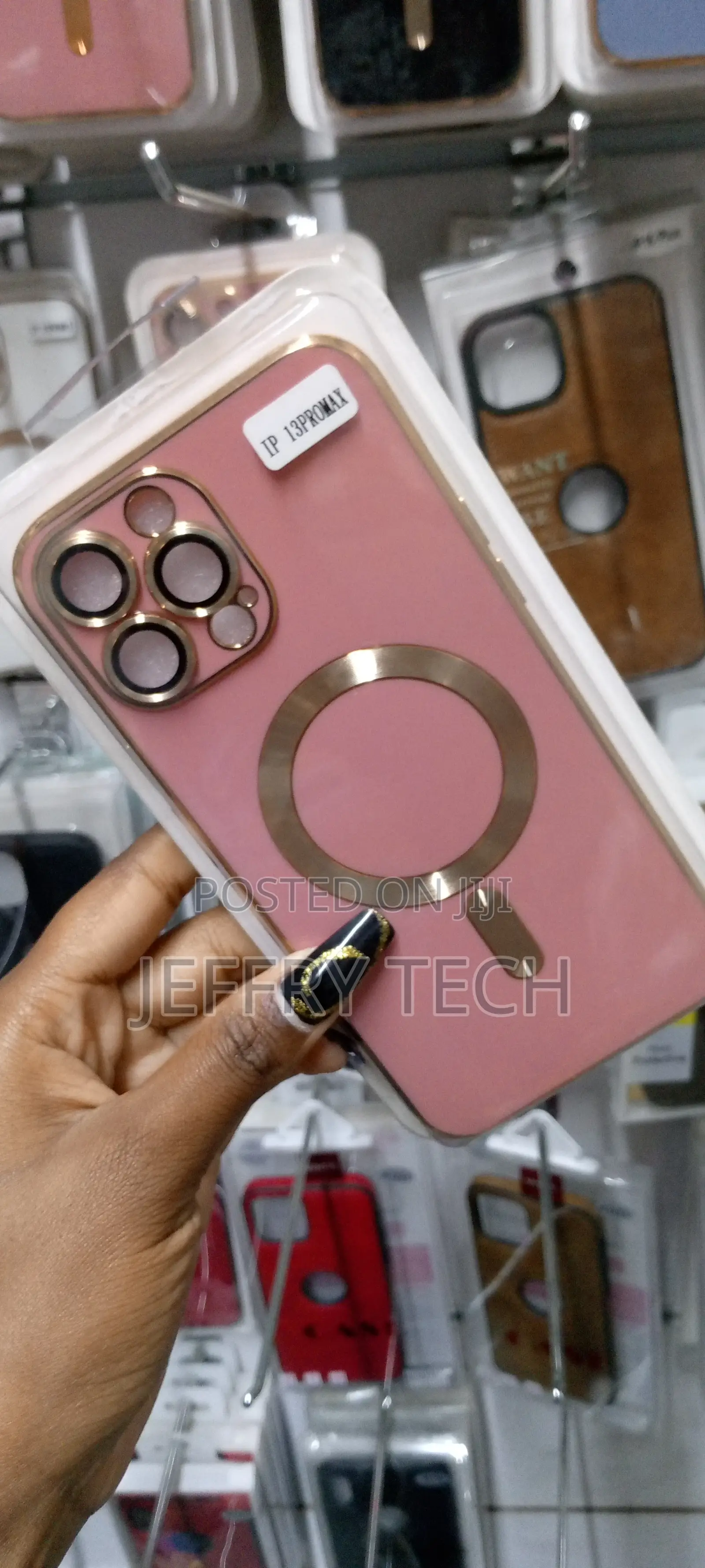 Camera Lens Magsafe Phone Cover for iPhone 13 Pro Max -Pink