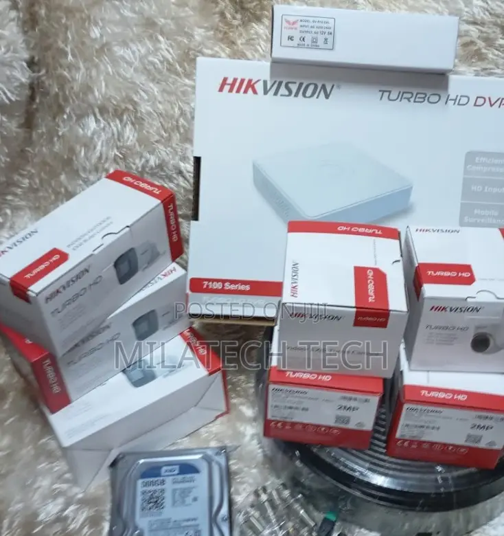 T Eight 8 CCTV Dahua DVR With 8 CCTV Cameras Full Kit