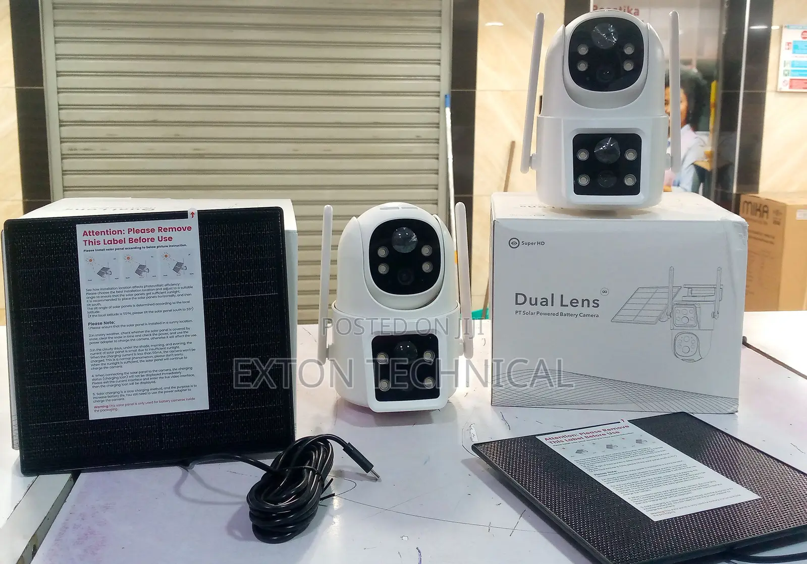 Sim Card Camera Outdoor Dual Lens Mini Solar PTZ Camera