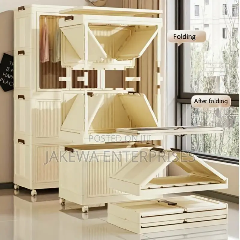 Stackable 3 Level Plastic Portable Wardrobe/Closet.