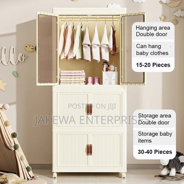 Stackable 3 Level Plastic Portable Wardrobe/Closet. - main view