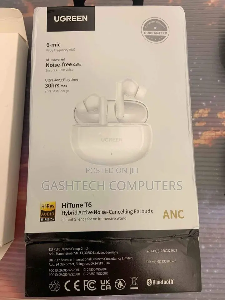 WS118- Hitune X6 True Hybrid Active Noise-Cancelling Earbud