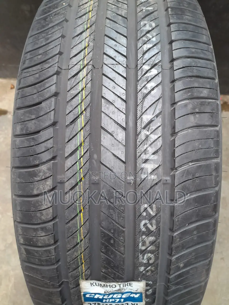275/45r22 Kumho Tyre Made in Korea