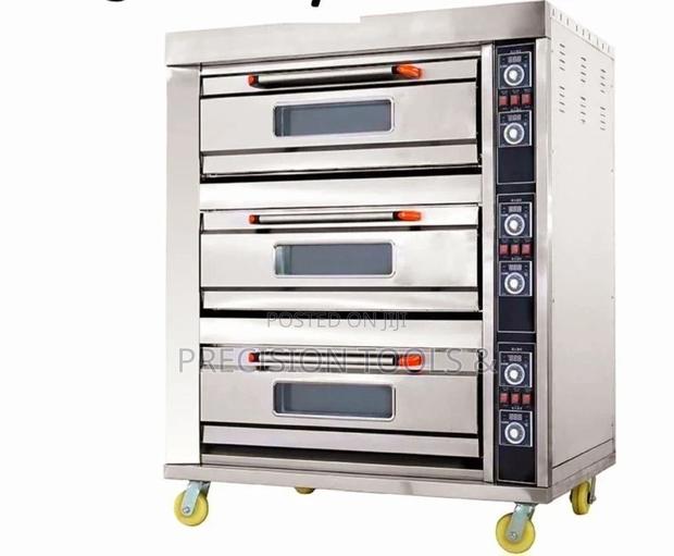 Commercial Electric Oven 3 Decks 6 Trays