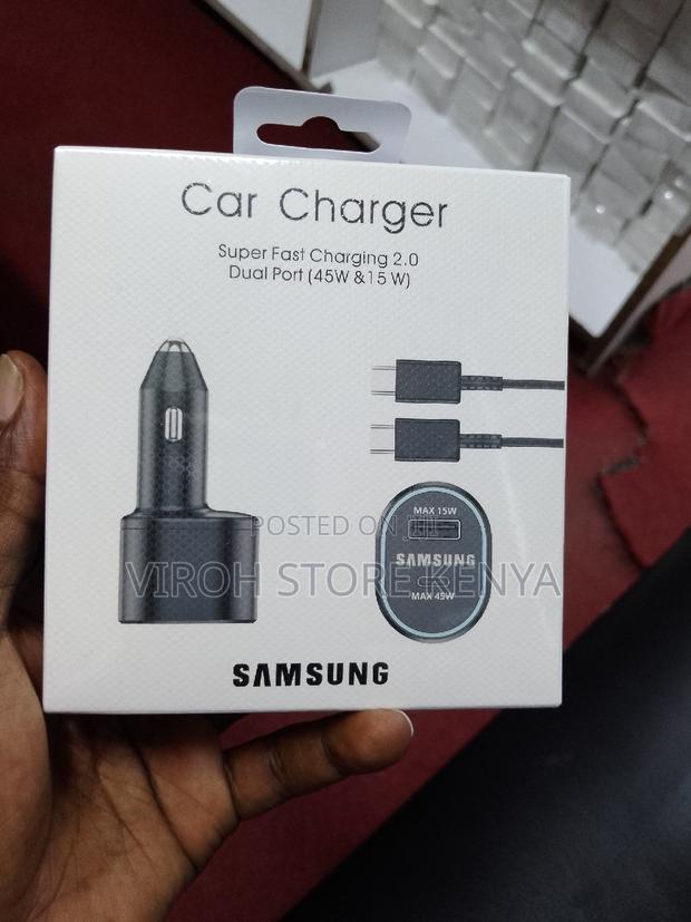 Samsung Car Charger Fast Charging 45watts/15watts With Cable - thumbnail 3