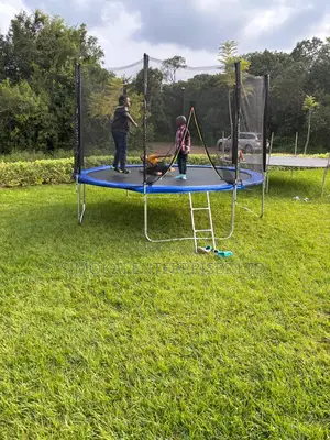 New 12ft All Weather Trampoline With Protection Ladder