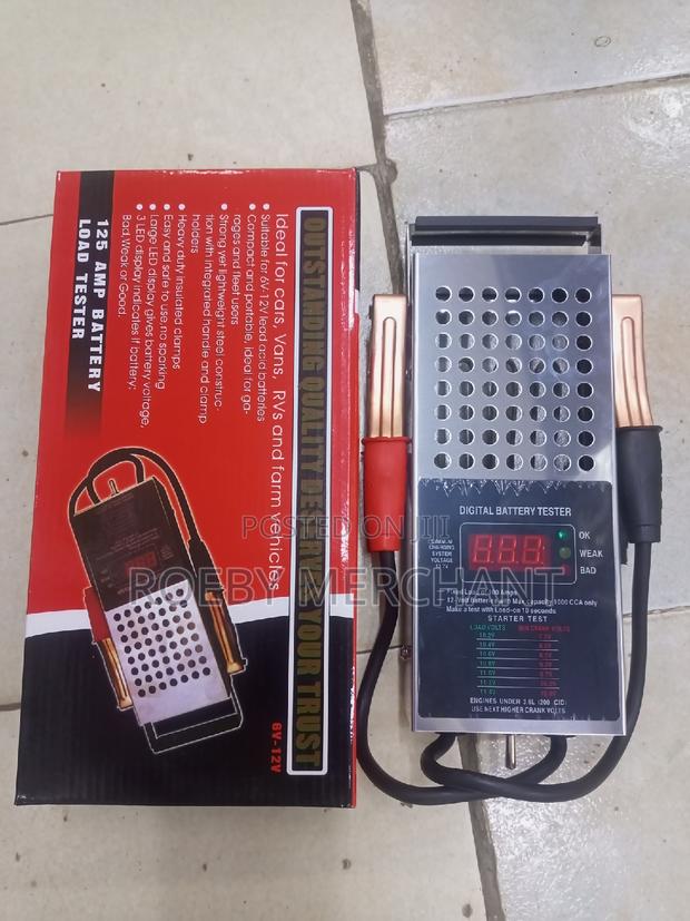 Battery Tester - main view