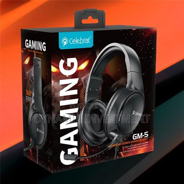 Celebrat GM5 Wired Gaming Headband Headphones for Ps4/Ps5