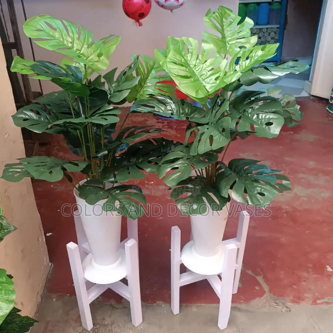 Stand, Long Vase, Plant Artificial