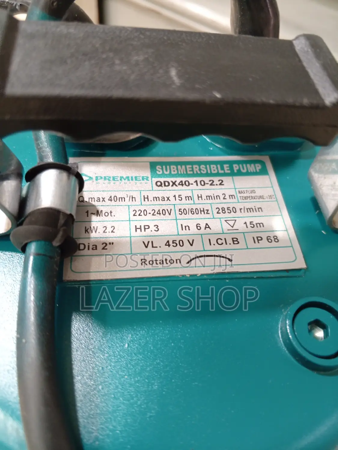2" Submersible Pump 3hp