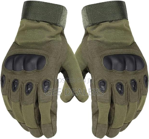 Quality Jungle Green Tactical Gloves>Knuckle Full Gloves