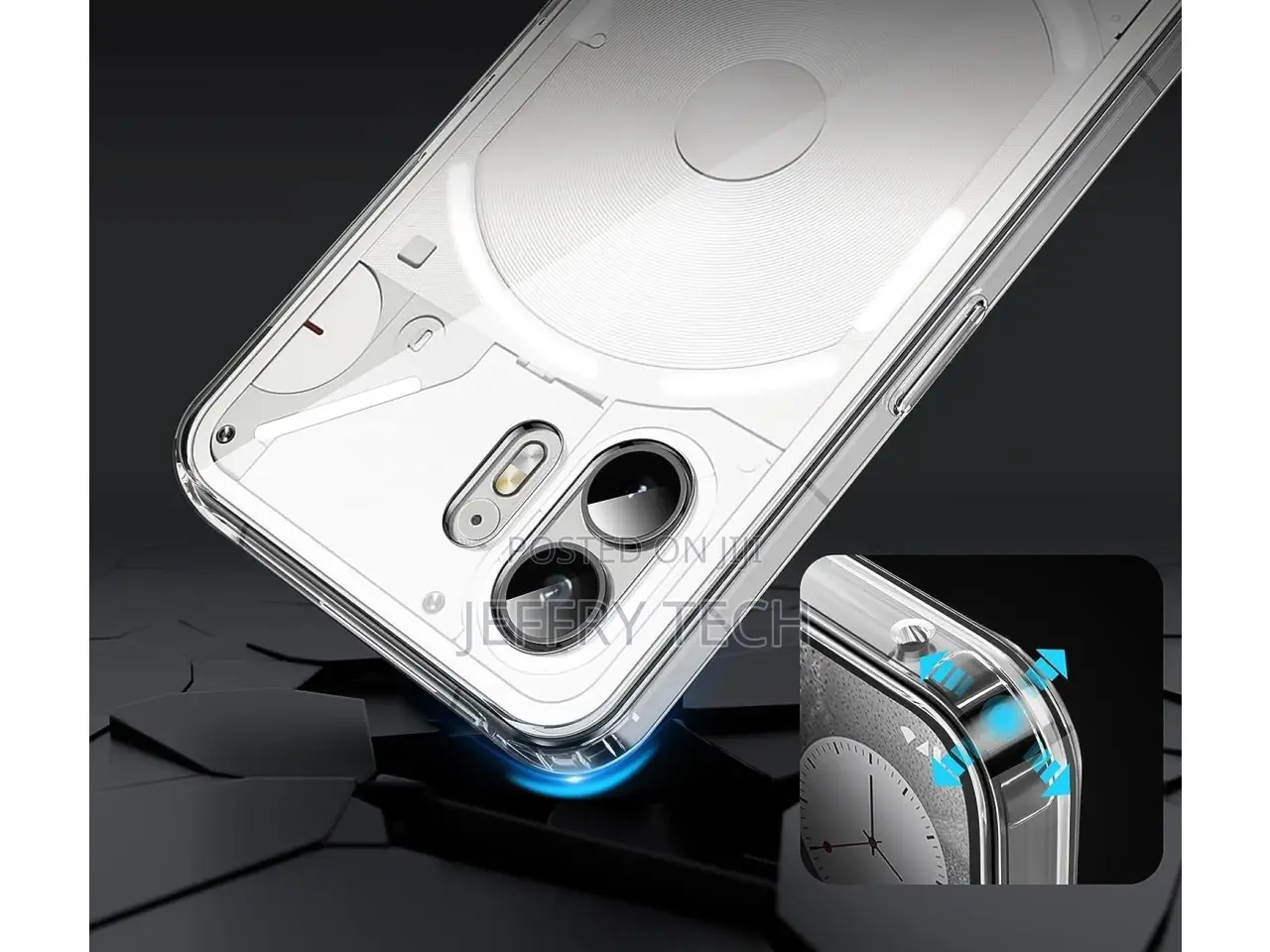 Nothing Phone (2) Rubber Case TPU Clear Case