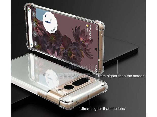 Google Pixel 7 Pro Case Crystal Clear Case Bumper Transparen - thumbnail 3