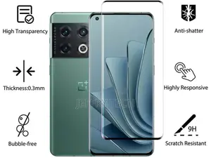Oneplus 10 Pro 100% Full Screen Tempered Glass Screen Protec