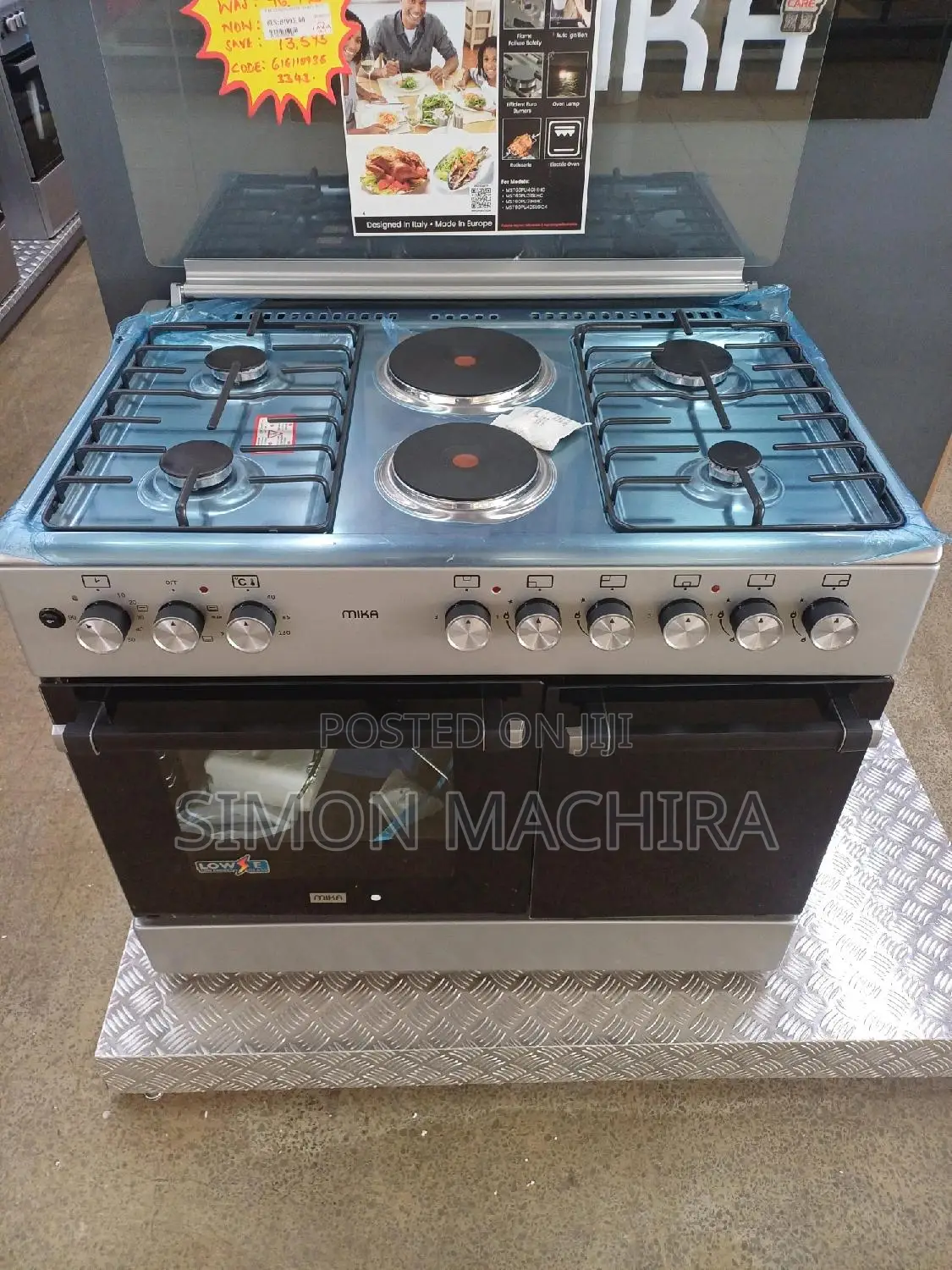 Mika Standing Cooker 4G + 2E