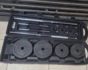 50 Kg Barbell and Adjustable Dumbbell Set