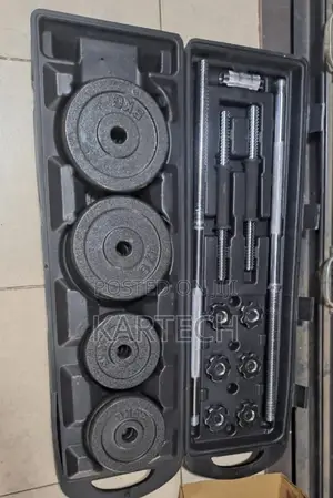50kgs Set Dumbbells/Barbell With a Portable Briefcase.