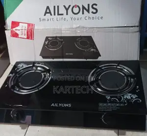Ailyons Glass Table Top Infrared 2 Burner Cooker