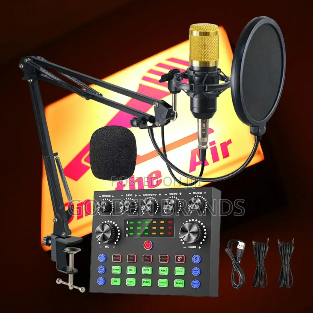 Premium BM 800 MICROPHONE + V8 Sound Card