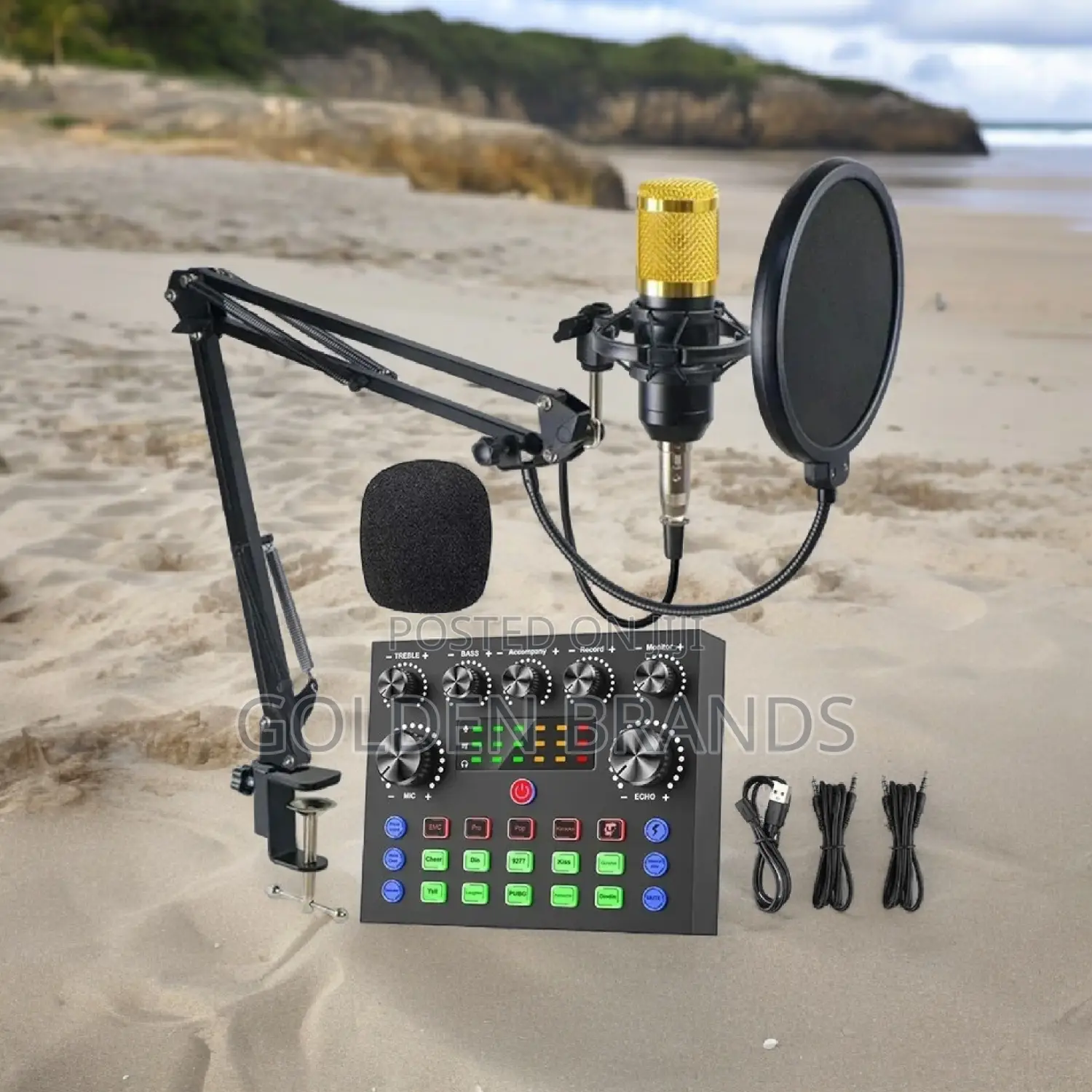 Premium BM 800 MICROPHONE + V8 Sound Card