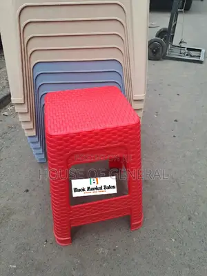 Bamboo Strong Plastic Stool