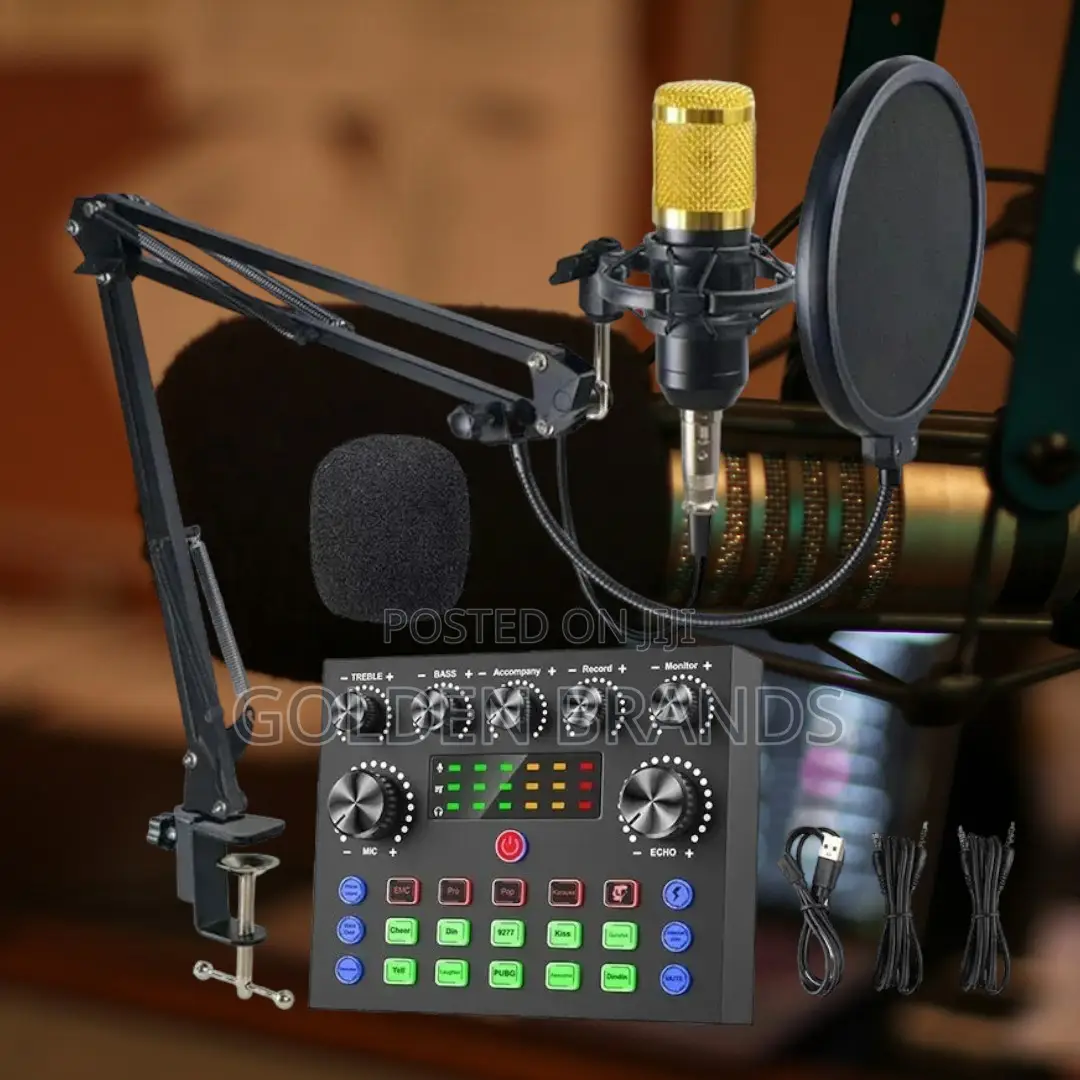 Live Stream Studio V8 Sound Card + Great BM 800 Microphone