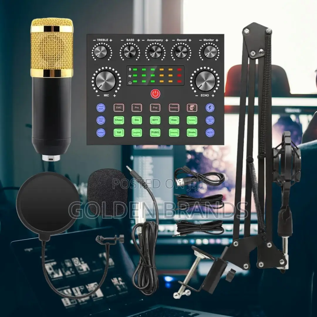Live Stream Studio V8 Sound Card + Great BM 800 Microphone